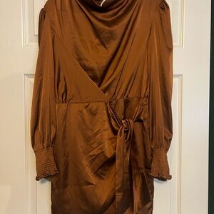 Heartloom Rich Brown Satin Garment